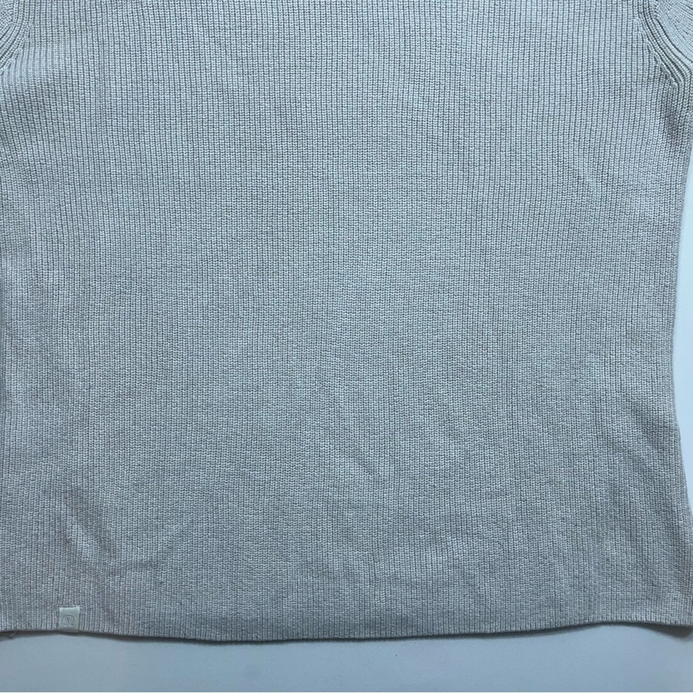 Lululemon Merino Wool Blend Ribbed Crewneck Sweater Womens Size 6 Ivory LW3GKAS - Picture 11 of 13
